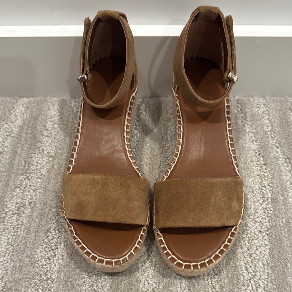 Franco Sarto Brown Espadrilles with Quality Craftsmanship